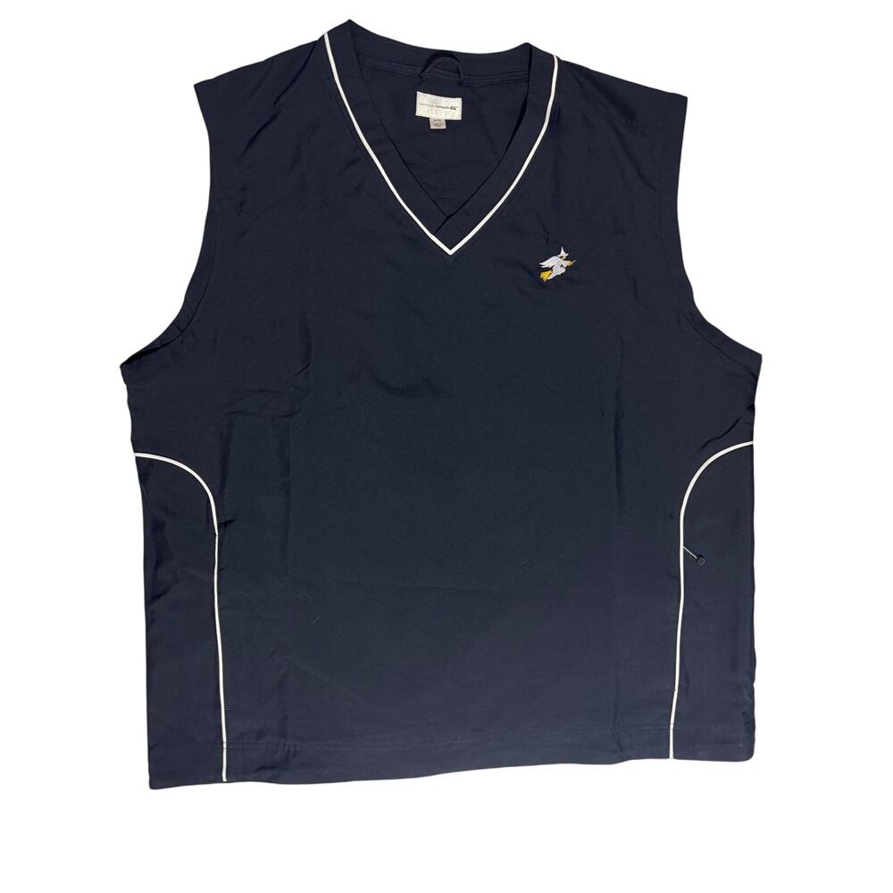 Cutter & Buck CB WindTec Blue Golf Vest - Men's Size XL with Flying Witch Logo